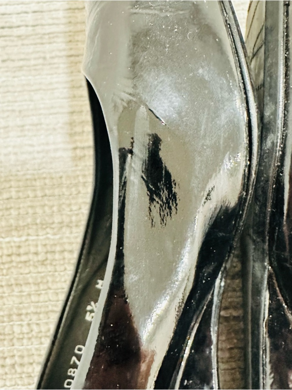Stuart‎ Weitzman Women’s Black Patent Leather Wedges Size 5,5 - Picture 8 of 11